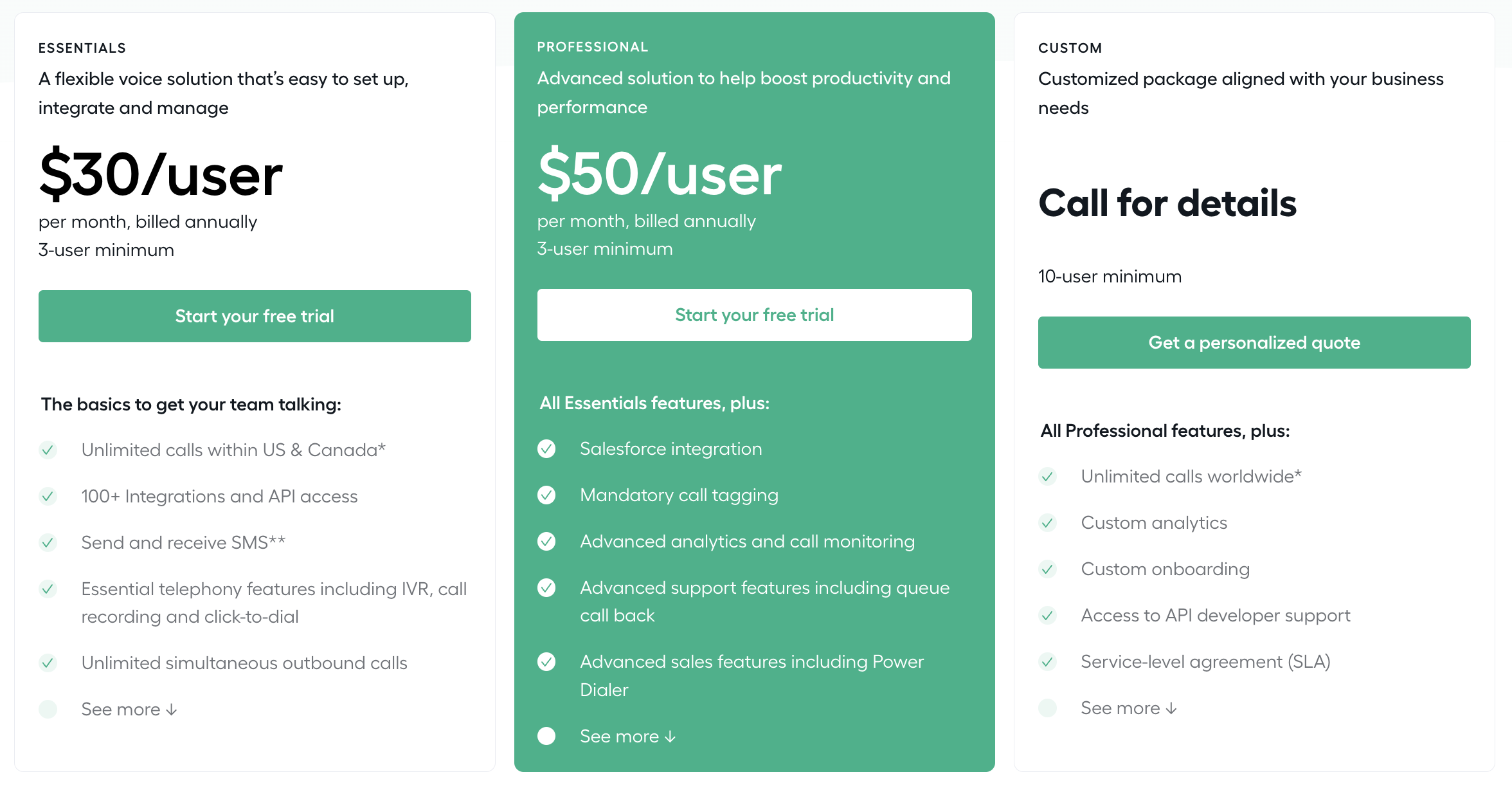 aircall pricing