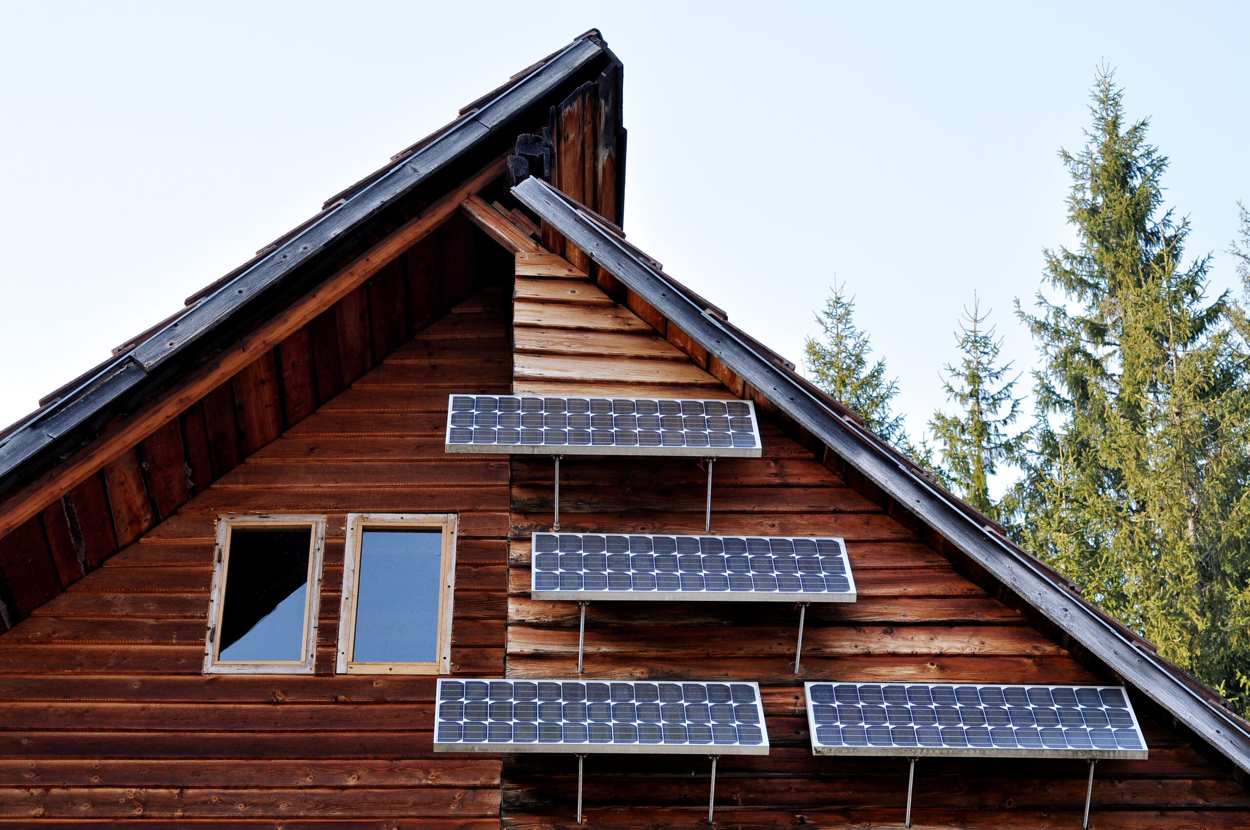 solar panels on house